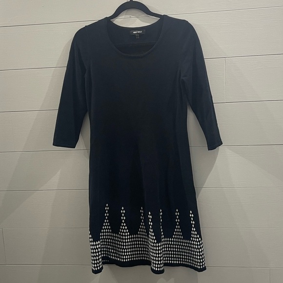Nine West | Fit & Flare Sweater Dress Size Medium - Picture 1 of 10